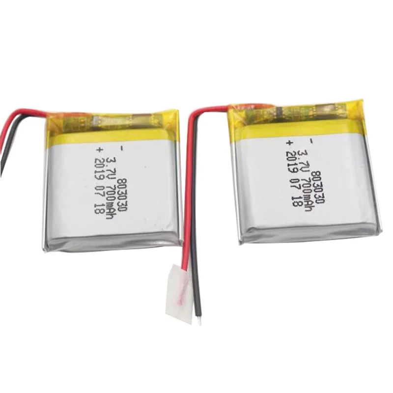 700mah 3,7 V 803030 литий-полимерная LiPo аккумуляторная батарея для смарт-часов MP3 MP4 MP5 DIY игрушка светодиодный светильник навигатор литий-ионный элемент
