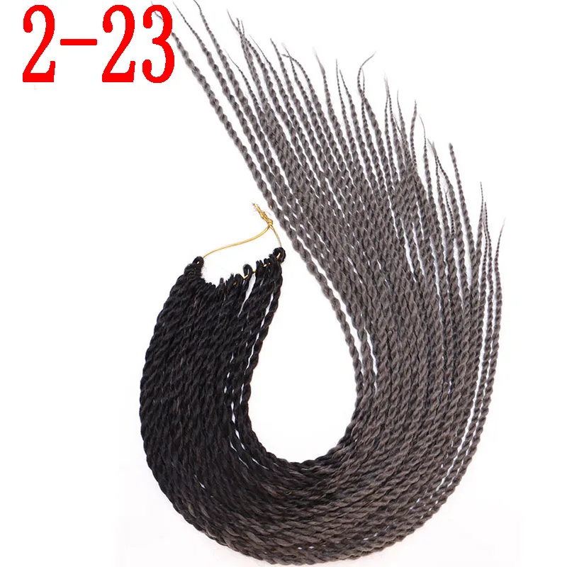 T1B/530 MERISIHAIR Ombre Сенегальские крученые волосы на крючках косички 24 дюйма 30 корней/упаковка синтетические плетеные волосы для женщин серые, синие, розовые, бро - Цвет: T1B/530