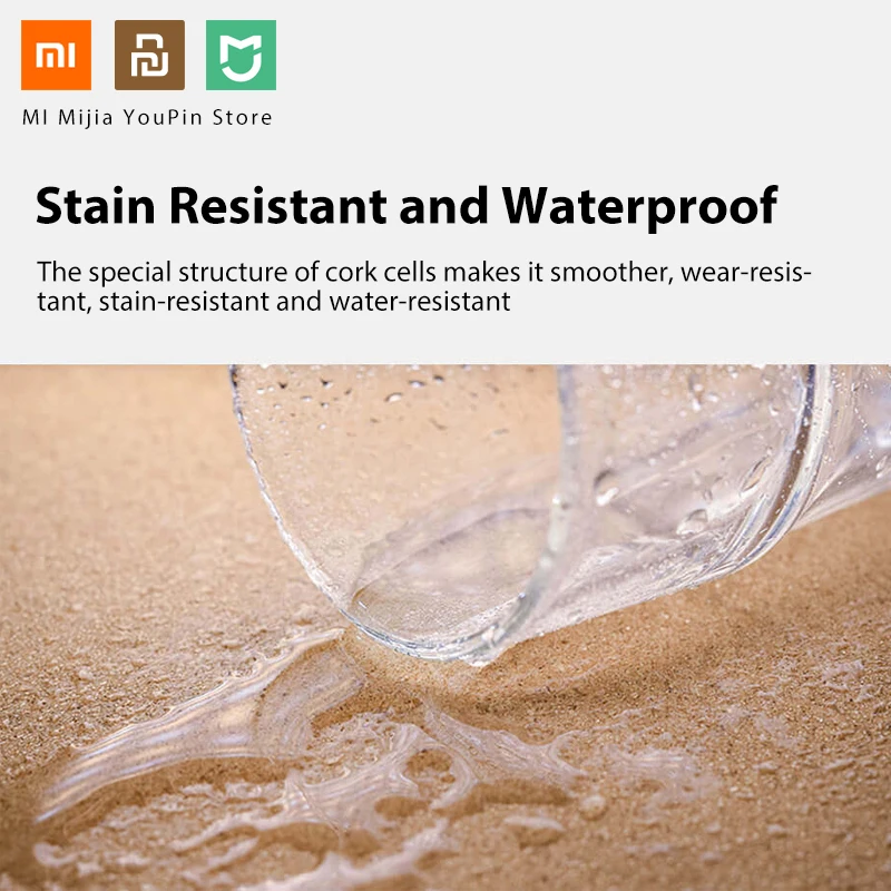 Оригинальный xiaomi mijia дуб натуральный хвойный коврик для мыши противообрастающий