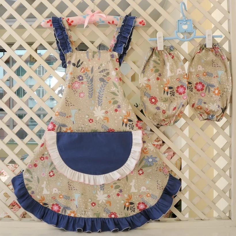 Модный женский фартук без рукавов для кухни ресторана кружевной Кухонный Фартук