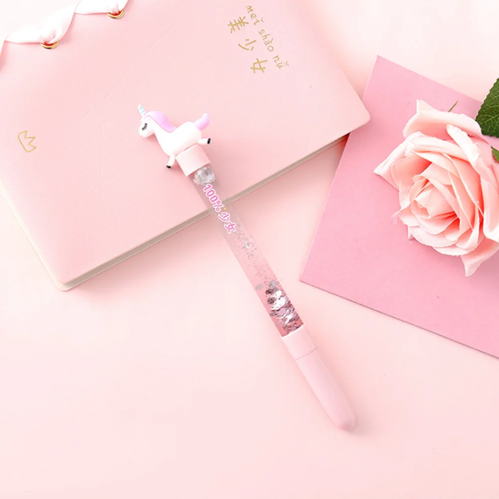 Симпатичные 0 5 мм шариковая ручка с изображением лошади сыпучего песка Обувь