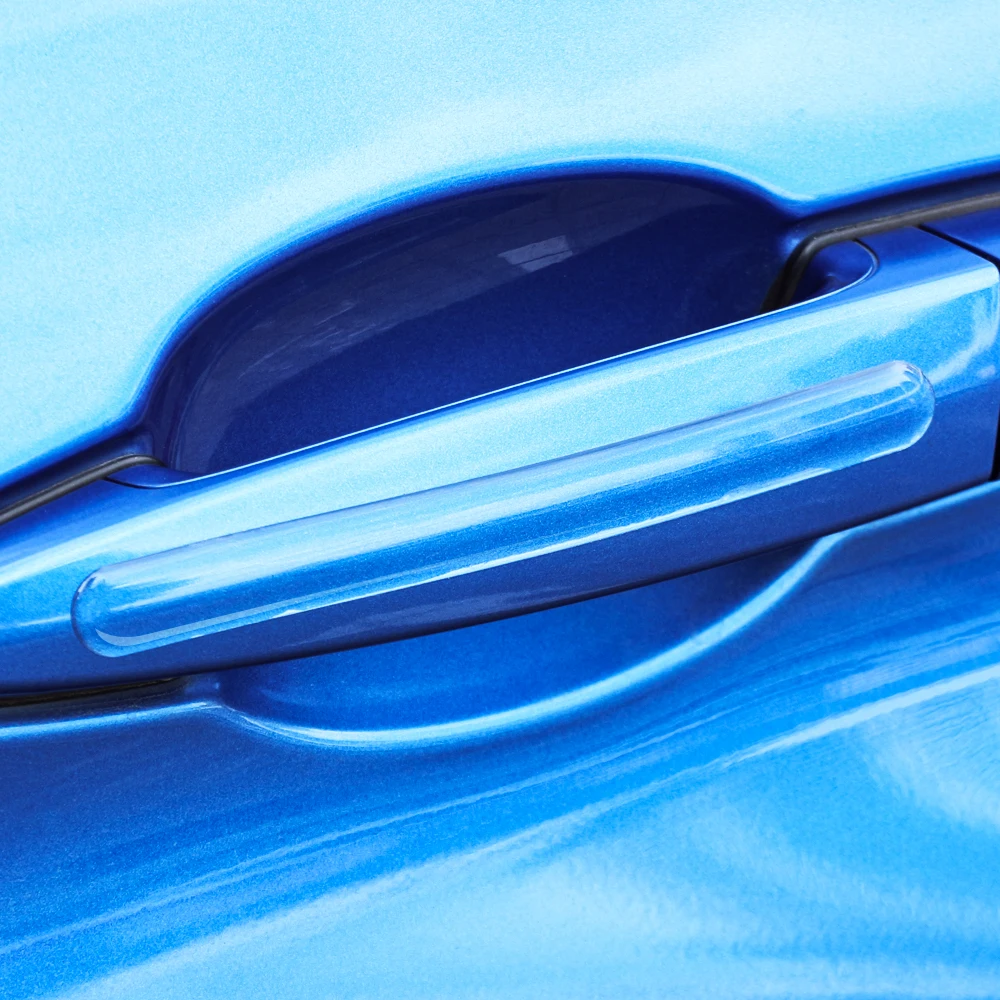 Наклейки на дверные ручки автомобиля защитная пленка наклейка для защиты двери