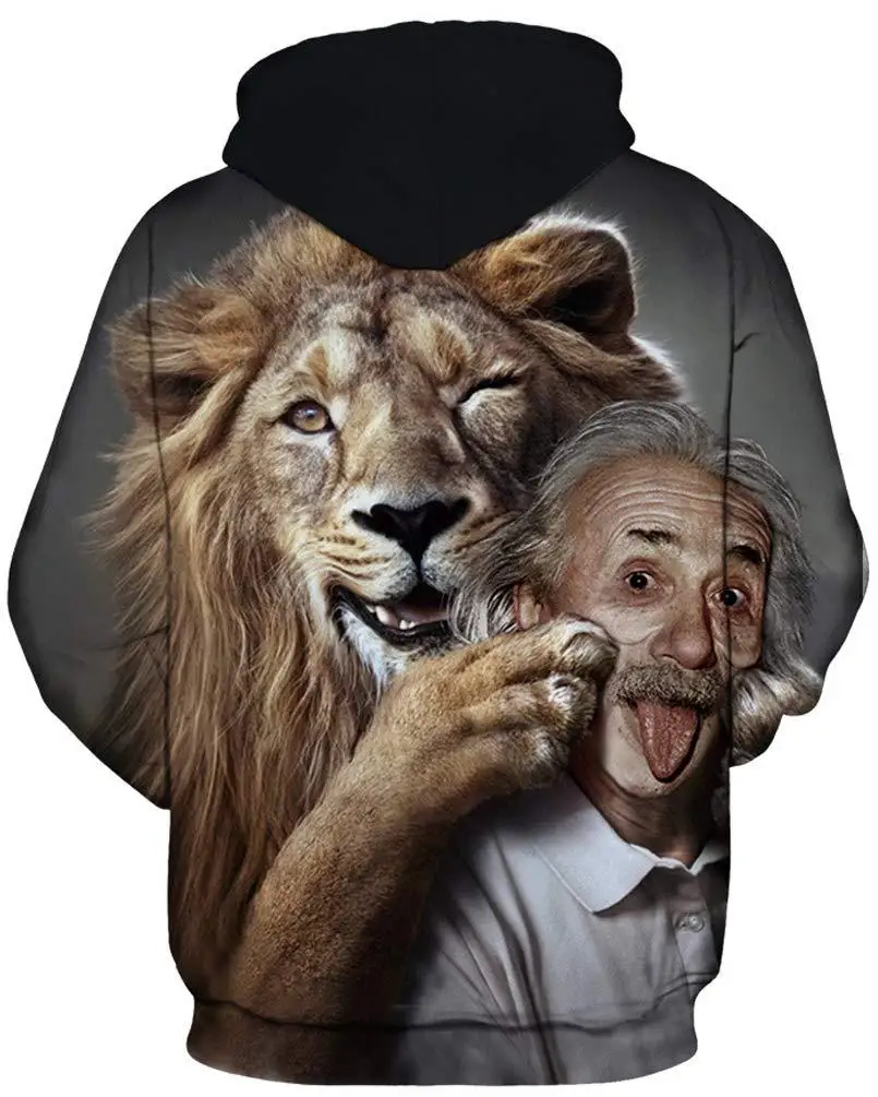 

Funny Personality of Lion 3D Printed Hoodies 2021 Spring Men Women New High Street Sweatshirts Fashion Chic Streetwear Pullovers