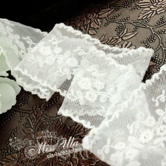 Кружевная ткань с вышивкой 13 м/упак. шириной 5 см аксессуары для двусторонней