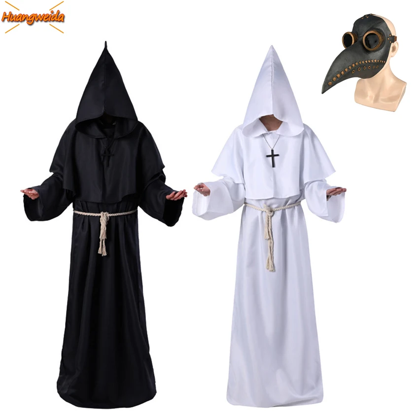 Чумной Доктор костюм для Для мужчин Косплэй WitchHalloween взрослых Маска Чумного