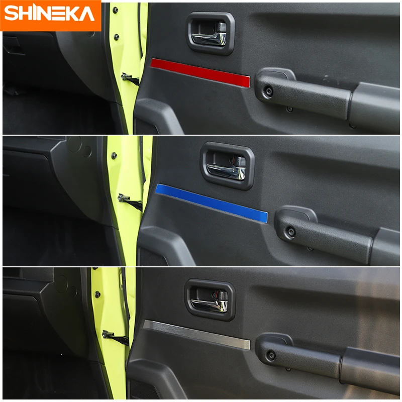 SHINEKA наклейка из алюминиевого сплава для Suzuki Jimny внутренняя декоративная на дверь