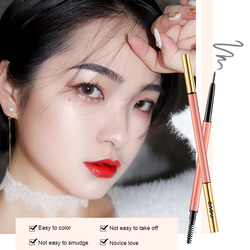 

NOVO Double Headed Ultra-fine Eyebrow Pencil Waterproof Sweat-proof No Smudging Long Lasting Natural Eyebrow Makeup 5382