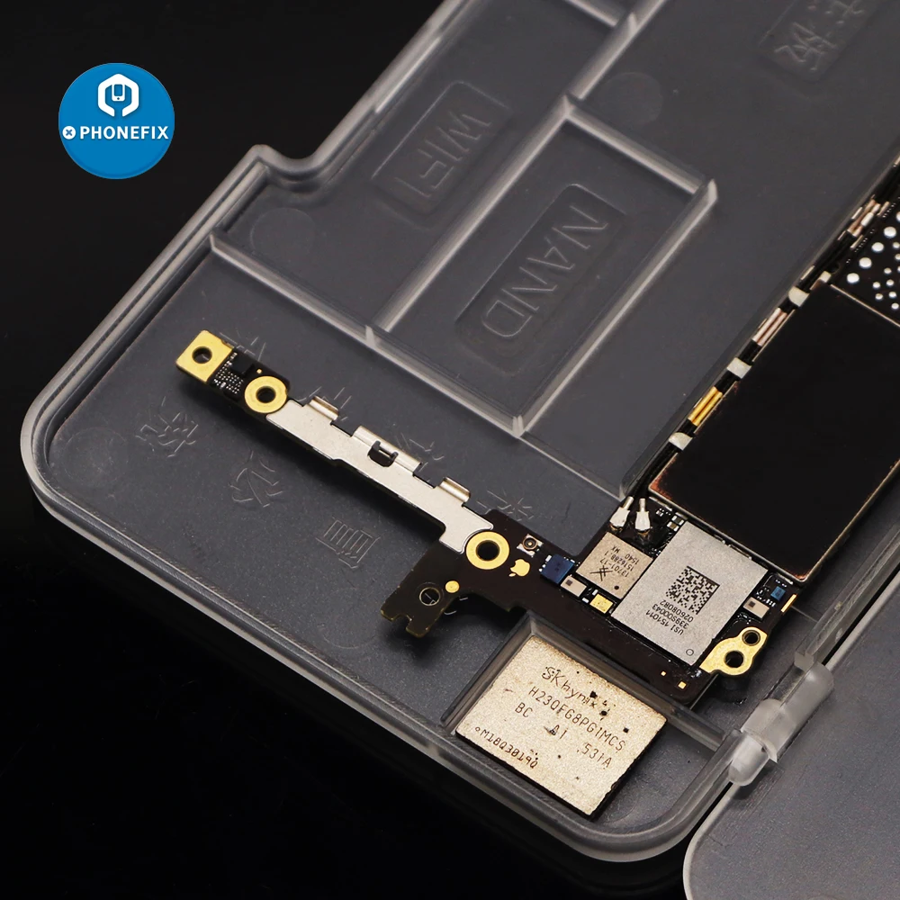 PHONEFIX Super-hard Acrylic Storage Box Protect NAND CPU IC Chips Electronic Parts Plastic for iPhone Repair | Инструменты