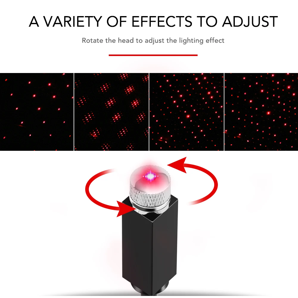 Светодиодный ночник для автомобиля с крышей и звездой Audi A3 8P 8V A4 B6 B7 B8 A6 C5 C6 C7 Q3 Q5 A5 A7