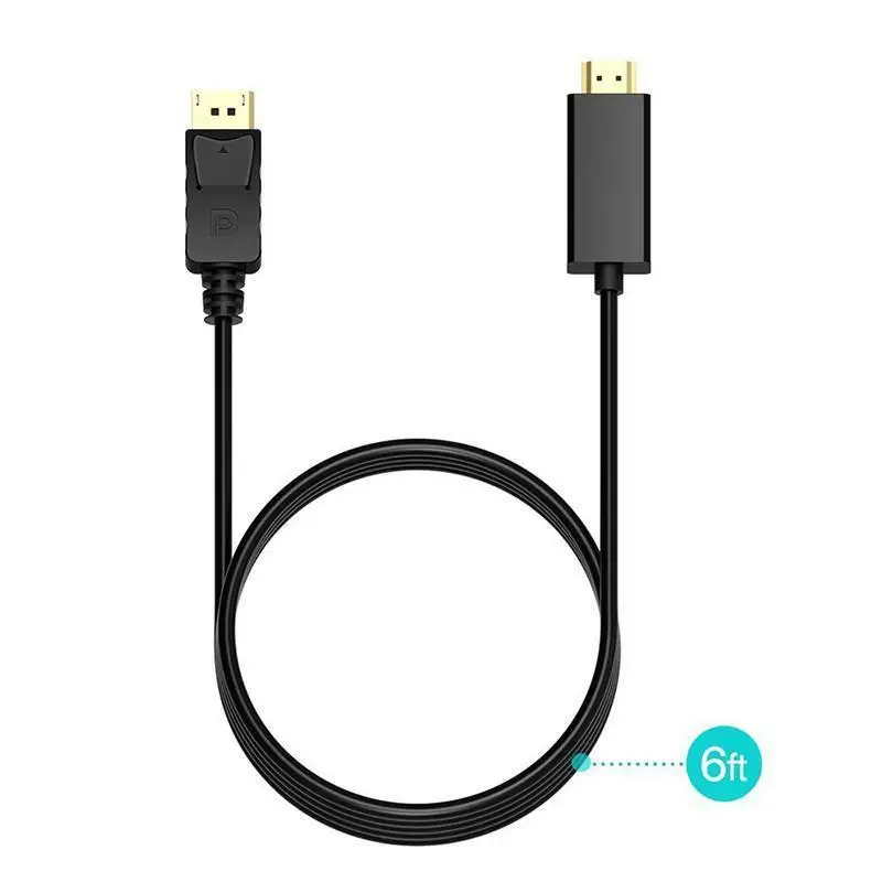 Порт дисплея DP к HDMI male M / PC аудио видео HD TV кабель адаптер DH | Электроника