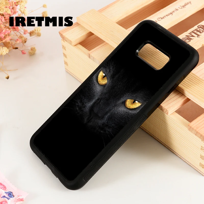 Iretmis S3 S4 S5 силиконовый чехол для телефона Samsung Galaxy S6 S7 S8 S9 edge plus Note 3 4 5 8 9 черный