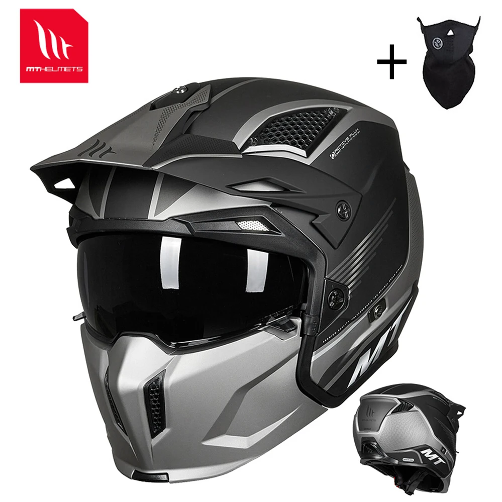 

MT Motocross Helmet Personality Modular Removable Chin Motorcycle Helmets High Quality Off Road Cascos Moto DOT ECE Approved