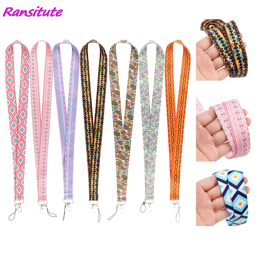 Ransitute R1944 в богемном стиле Стиль алмаз творческих шнурки знак ID карабином новые