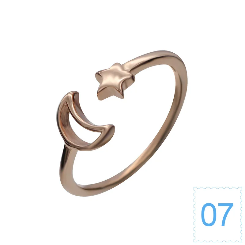 Rose Gold 7 ElfoPlataSi,, Настоящее серебро 925 пробы, модное кольцо Бесконечность 8, коктейльное кольцо, размер 5, 6, 7, для девочек, Детский Рождественский подарок XY654 - Цвет основного камня: Rose Gold 7