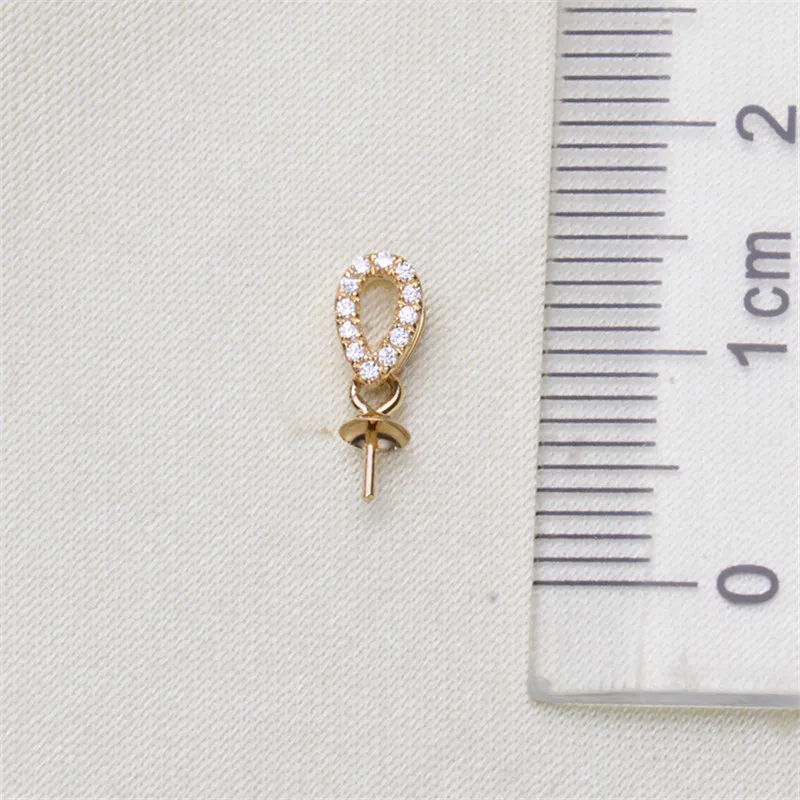 

Solid 18K Yellow Gold for DIY Jewelry Accessories Pendant Clasp Connector Clip Clasp Pinch Clip Bail Pendant Bail Bead