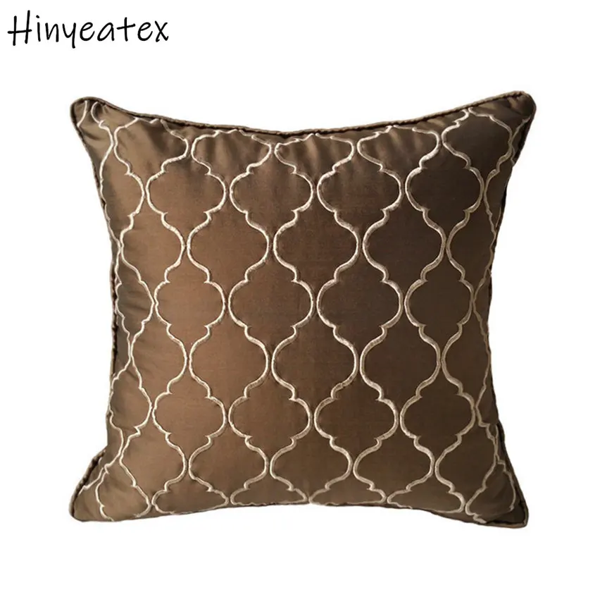 Роскошный винтажный декоративный Чехол Подушка с вышивкой шелковое постельное