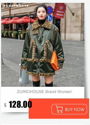 ZURICHOUSE бренд Для женщин Искусственная кожа зимняя куртка с отделкой из меха свободное теплое пальто Ретро модное леопардовое пальто из овечьей шерсти для детей; искусственная(-ый) Куртки