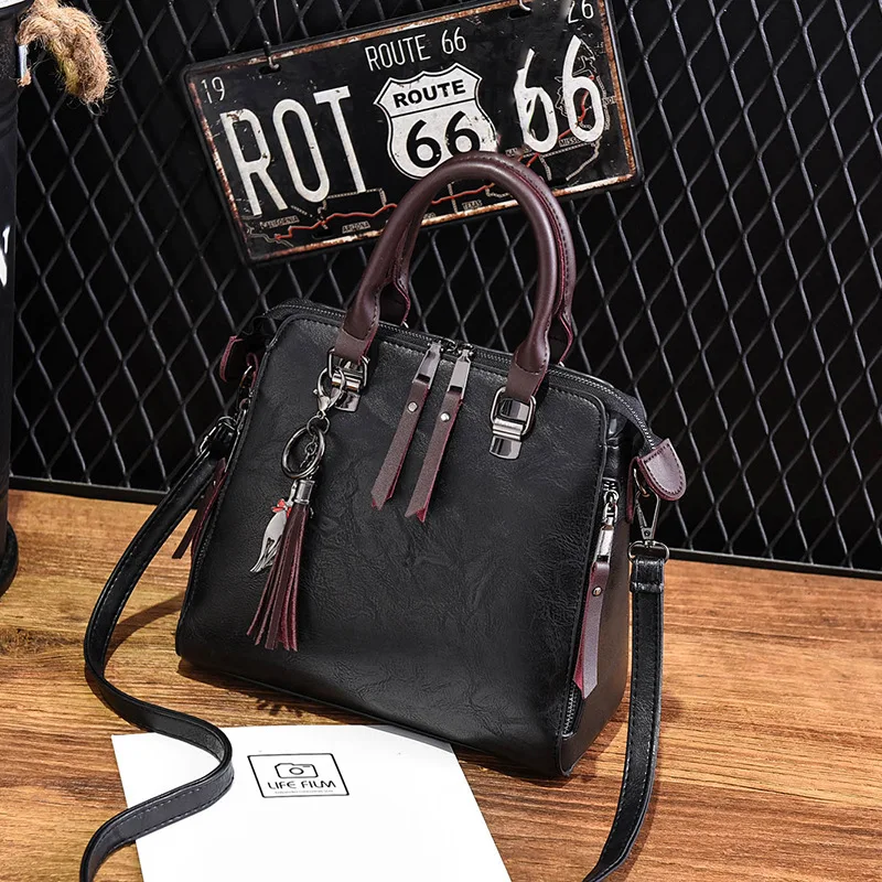 

Bags 2021 New PU Leather Solid Color Shoulder Handbag Fashion Shoulder Bag Messenger Bag Handbag Adjustable Shoulder Strap