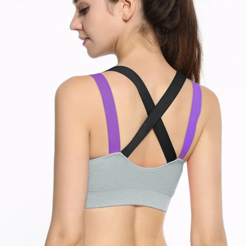 

Woman Compression Padded Bra Spaghetti Strap Fast Dry Elastic Tank Top Bra