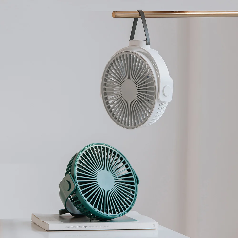 

Mini Ceiling Fan Outdoor Tent Fan Desktop Portable USB Rechargeable Fans Fourth Gears Wind for Home Office Bedroom Dormitory