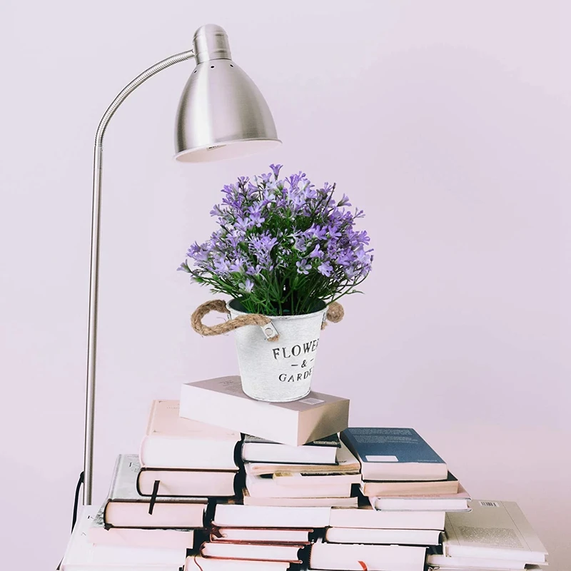 Искусственный цветок бонсая с Оловянным цветочным ведром 4 шт. подходит для