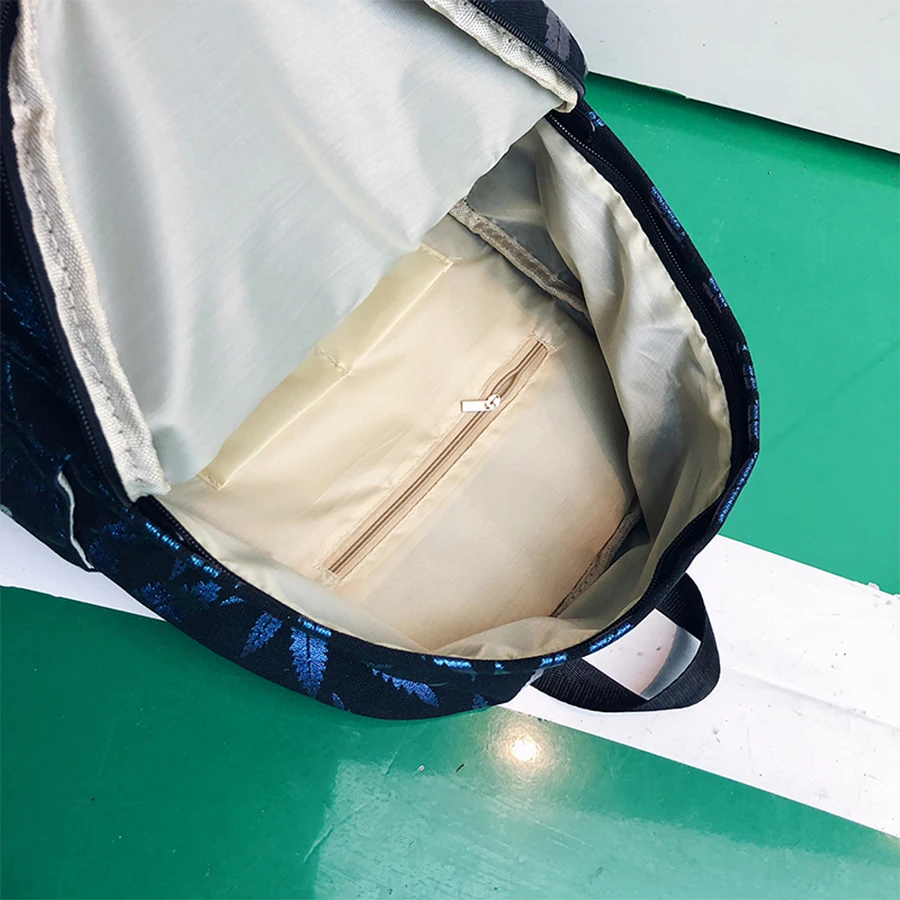 

Fashion Women Waterproof Backpack Green Leaf Female Backpack Travel Large Capacity Bag College Style School Bag Women Mochila