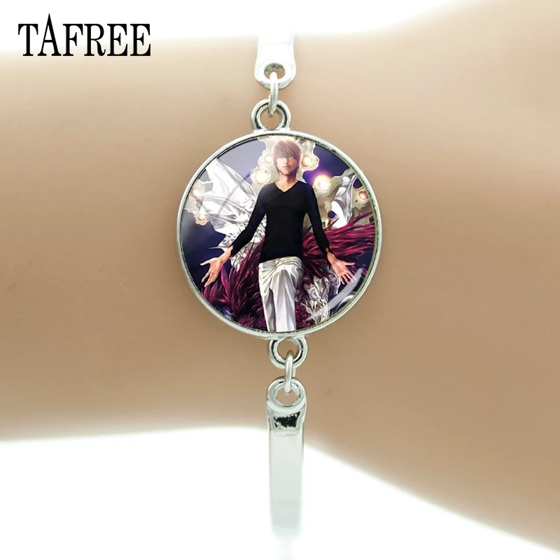 Браслеты TAFREE из аниме Death Note стеклянные анимационные круглые купольные браслеты