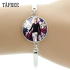Браслеты TAFREE из аниме Death Note, стеклянные анимационные круглые купольные браслеты с кабошоном, украшения для женщин, ювелирные изделия QF629