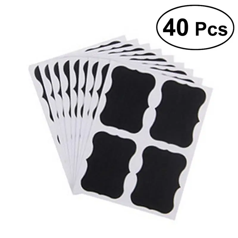 40 шт маркеры для доски этикетки Съемные ПВХ липкие бутылки вина