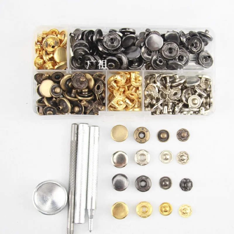 65 компл./упак. Diameter12mm кожи ремонт с металлическими клепками очки застежка DIY