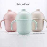 baby sippy cups 240ml leak proof baby handle learn drinking cup drinkware bottle with handle food grade pp safety water bottle