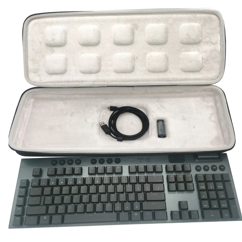 

Модный портативный жесткий чехол для logitech G913/G913 TKLWireless Bluetooth-совместимая клавиатура для путешествий Дома Офиса, только чехол
