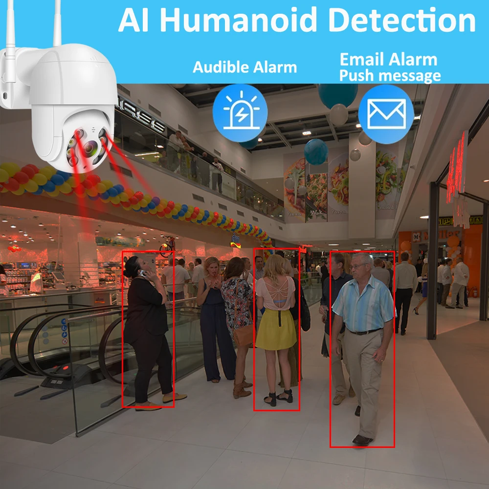 Цена 3. Беспроводная IP-камера PTZ 0 МП, Wi-Fi, 5-кратный цифровой зум, наружная камера безопасности для 1080P беспроводного комплекта видеорегистратора, п...