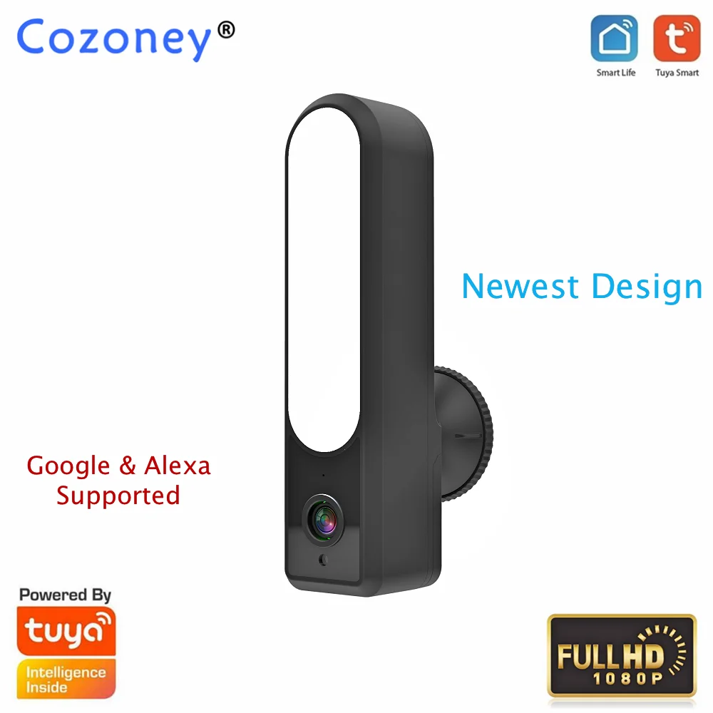 Прожектор Камера Tuya Smart 1080P HD Wi Fi открытый монитор с сенсорным экраном