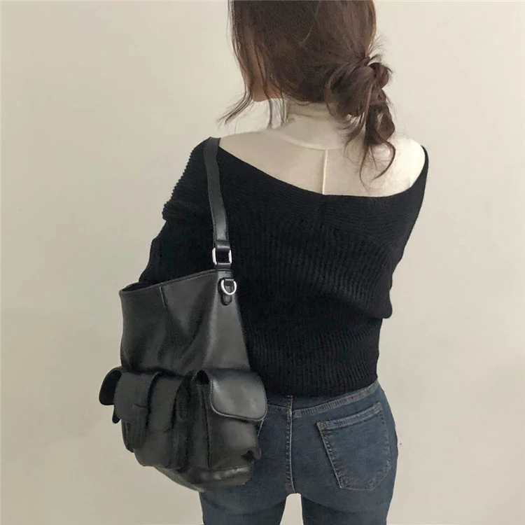 Colorfaith New 2019 Autumn Winter Women Sweaters Knitting V-neck Cross Wild Fashionable Sexy Pullovers Female Lady Tops SW7777 | Женская