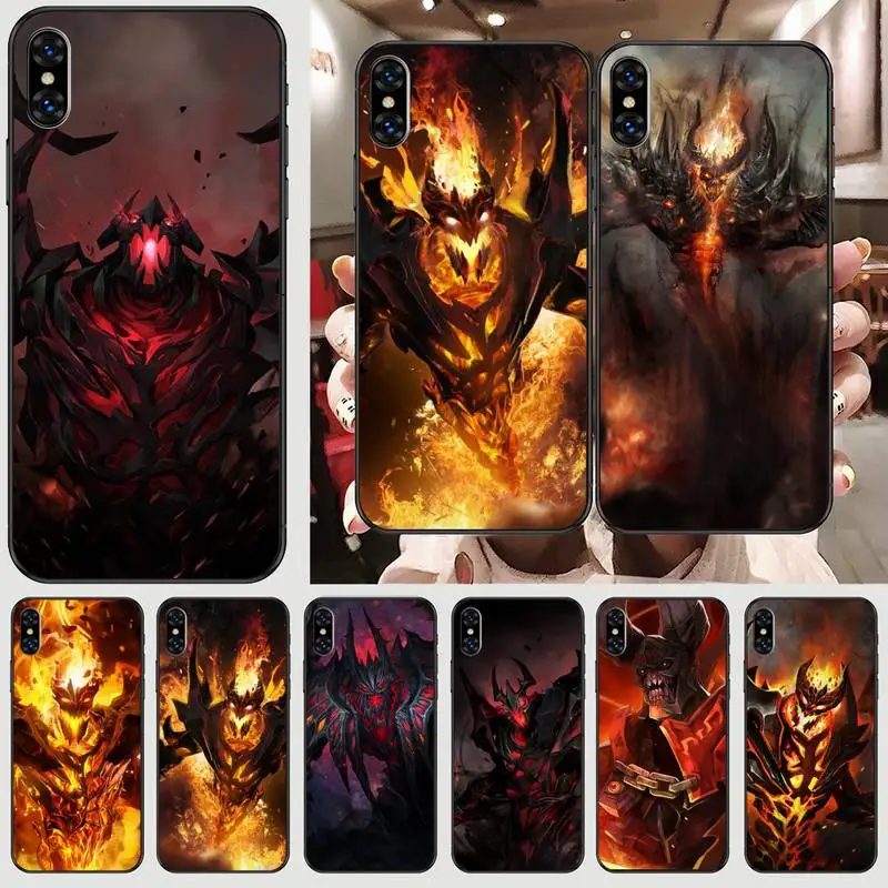 

Shadow Fiend Dota 2 Phone Case For Black-Iphone 5 5s se 6 6s 7 8 11 12 X Xs Xr Pro Plus Max Mini Cover