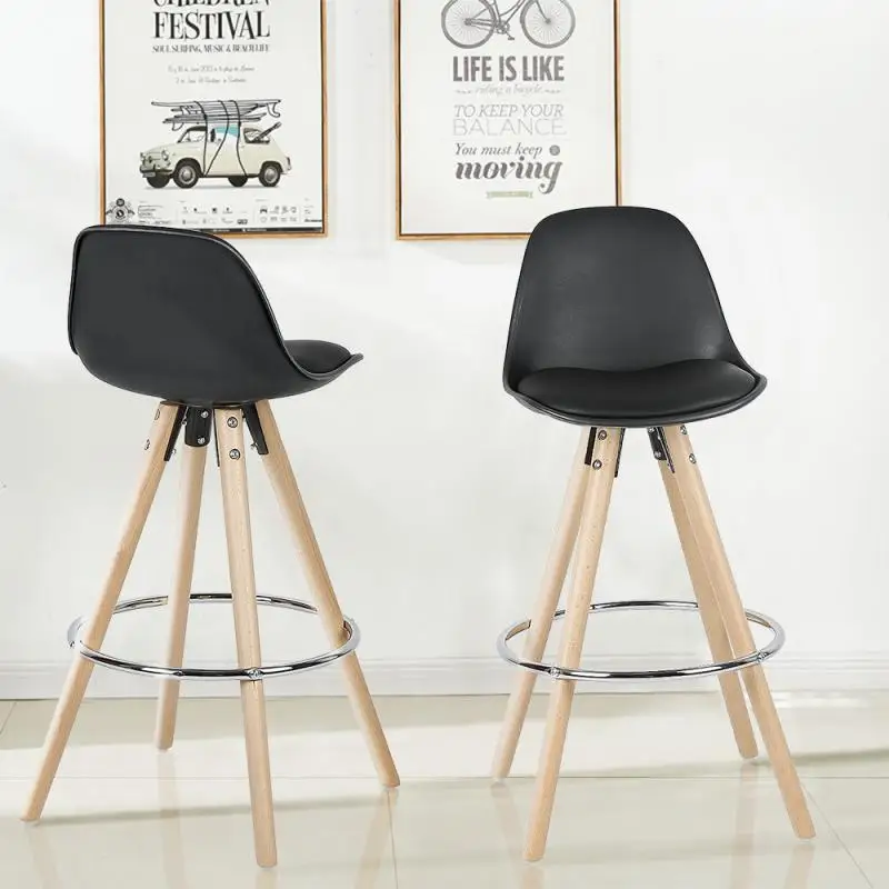 2 шт./компл. кресла для отдыха барный стул с изображением белого деревянного пола