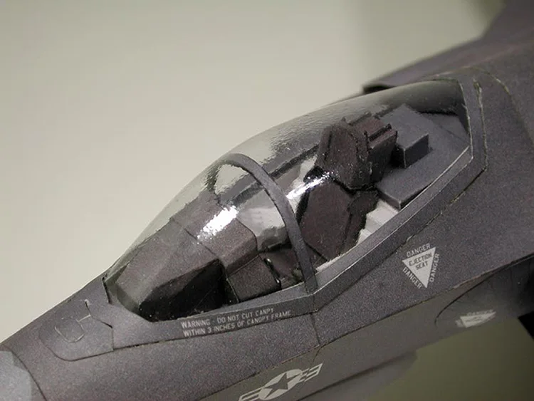 1:33 США F-35 II Lightning Fighter DIY 3D бумажная карточка модель Конструкторы развивающие игрушки военная модель строительные игрушки