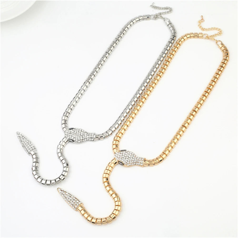 

Fashion Long Serpentine Exaggeration Girl Women Necklace for Women Jewelry Birthday Gift Part Accessories