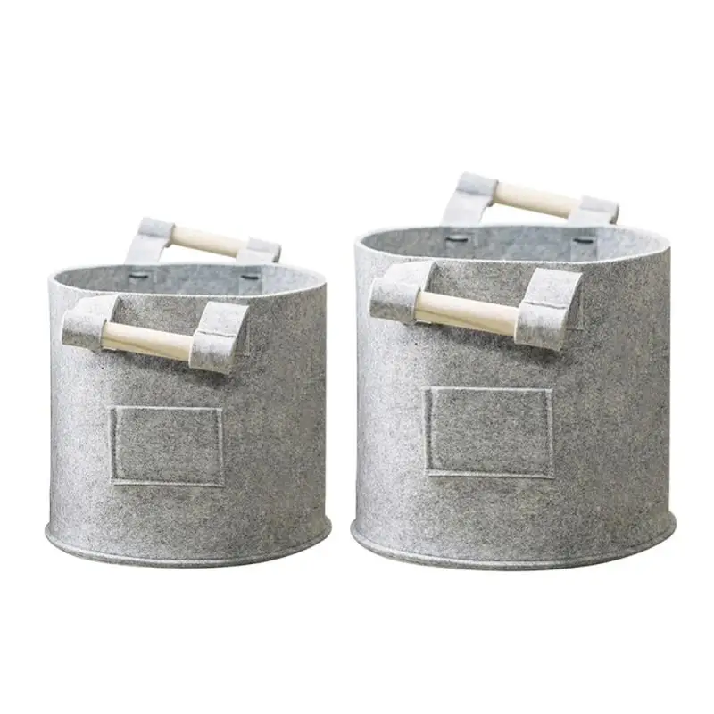 Складная корзина для белья из войлока большая хранения игрушек мытья грязной