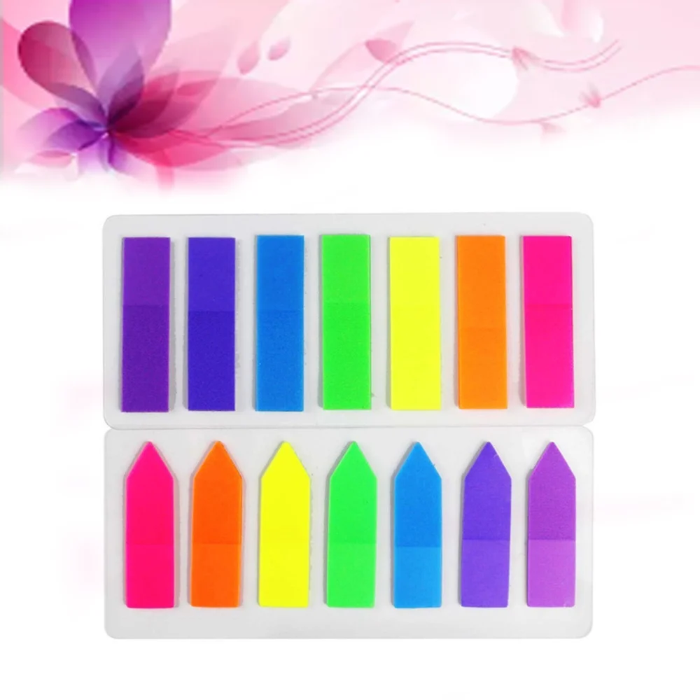 

10pcs Arrow Fluorescent Self-stick Note Colored Tabs Neon Page Marker for Marking (Multicolor)
