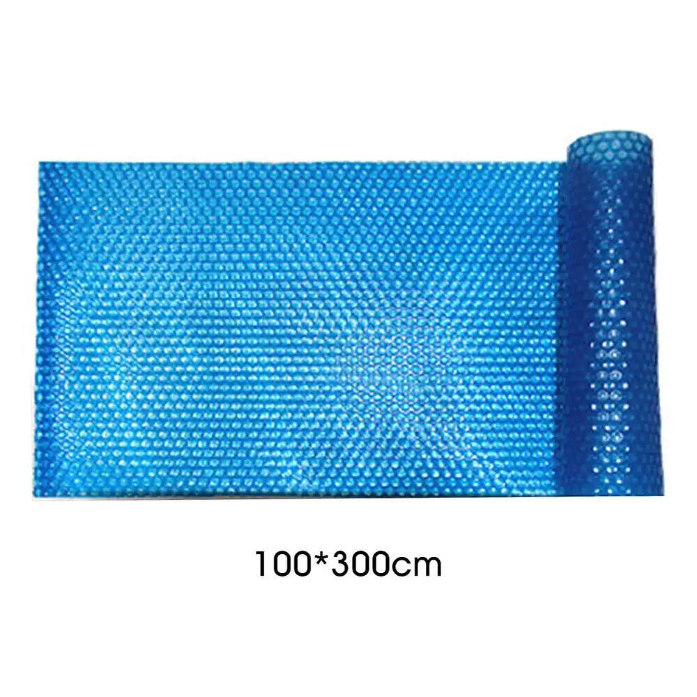 100x300cm Изоляционная Крышка для бассейна, пылезащитная крышка, синяя солнечная крышка для бассейна, легкий набор, аксессуары для бассейна, изоляционная пленка - Цвет: 100x300cm
