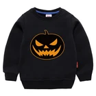Толстовка Детская осенняя с длинным рукавом и принтом тыквы, От 2 до 8 лет