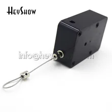 20pcs Black Plastic Strong Phone Security Anti-Theft Pull Box Retractable Tablet Security Recoiler Accessory Display Loop Sensor