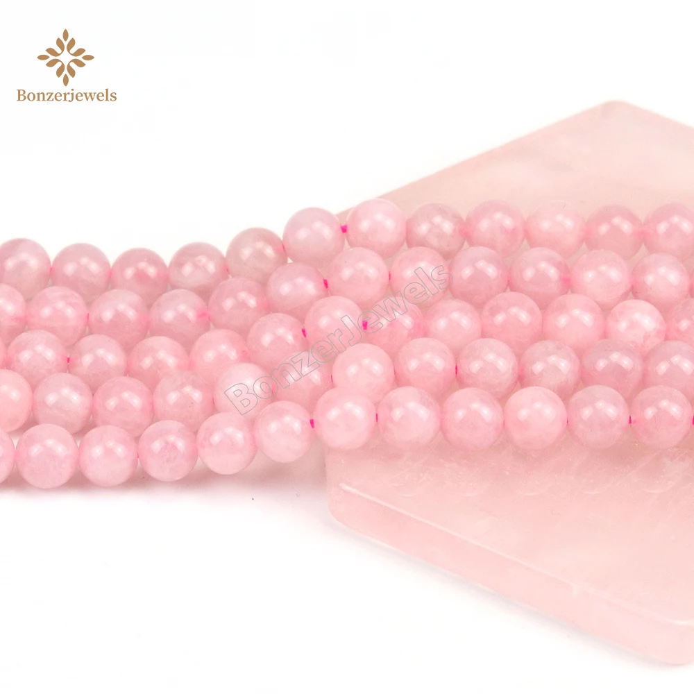 

Natural Madagascar Roses Quartzs Beads Round Loose Beads For Jewelry Making DIY Bracelet Needlework Accessories 6/8/10mm 15''