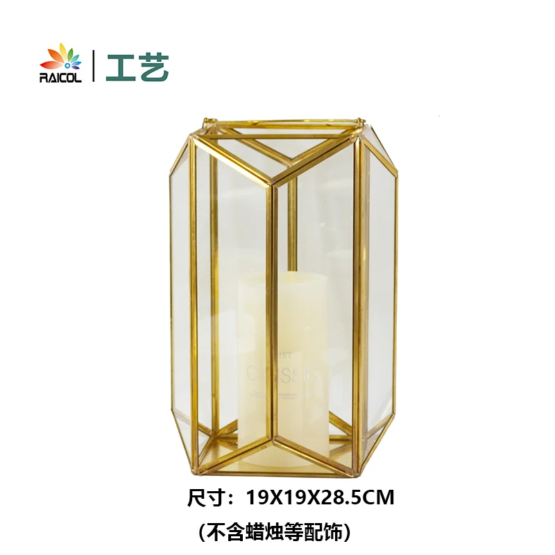 

Glass Creative Candle Holder Nordic Lantern Clear Windproof Candle Holder Romantic Modern Kaarsenhouder Home Decor DE50ZT
