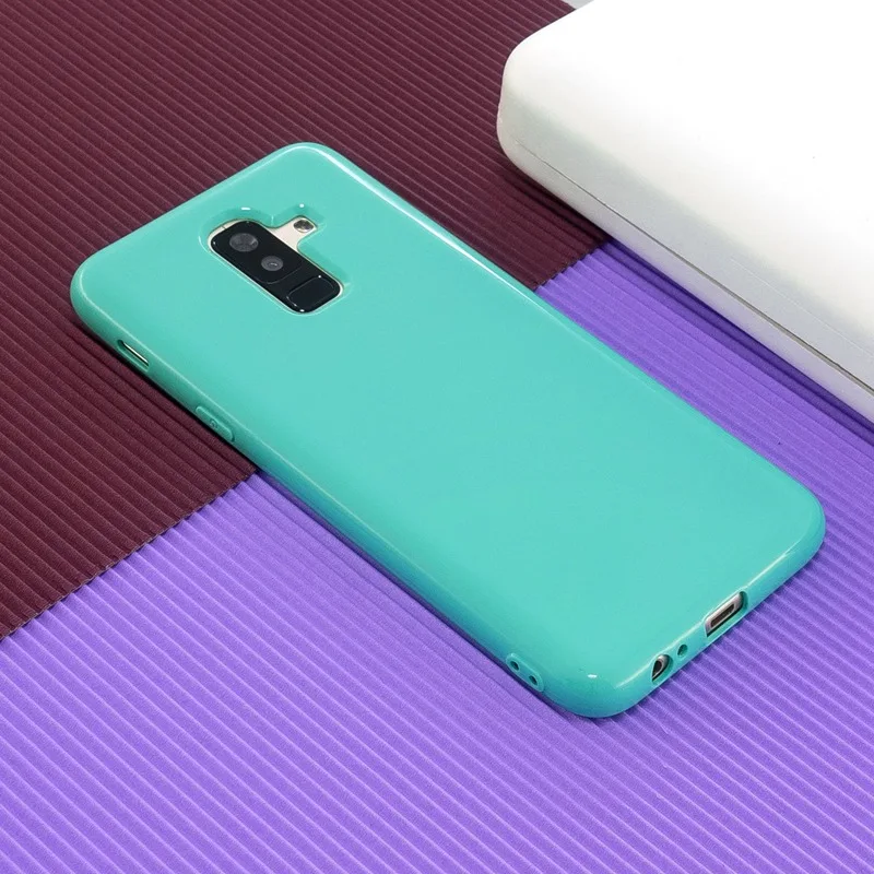 Блестящий цветной силиконовый гелевый Чехол для samsung J6 Plus Prime J610 2018 чехол Мягкий