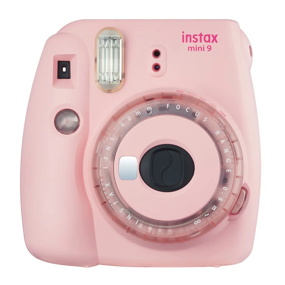 Fujifilm Instax Mini 9 камера новая прозрачная желтая фиолетовая Fuji мгновенная обновленная мини 9 мини 8 фотокамера+ цветной фильтр