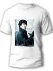 Футболка мужская белая Шерлок (Sherlock, сериал, дететив, Шерлок Холмс, Ватсон, Бенедикт Камбербэтч, Мориарти) 7179