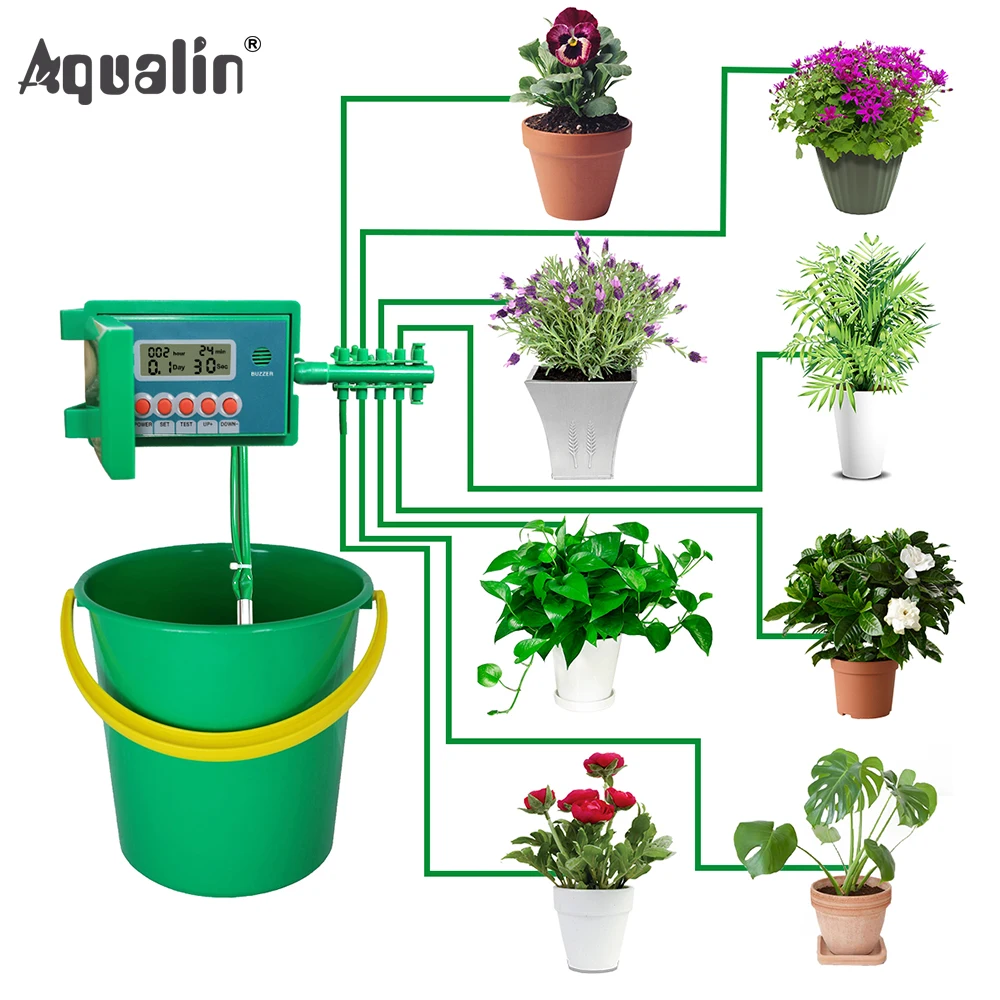 

Automatic Micro Home Drip Irrigation Watering Kits System Sprinkler with Smart Controller for Garden,Bonsai Indoor Use #22018